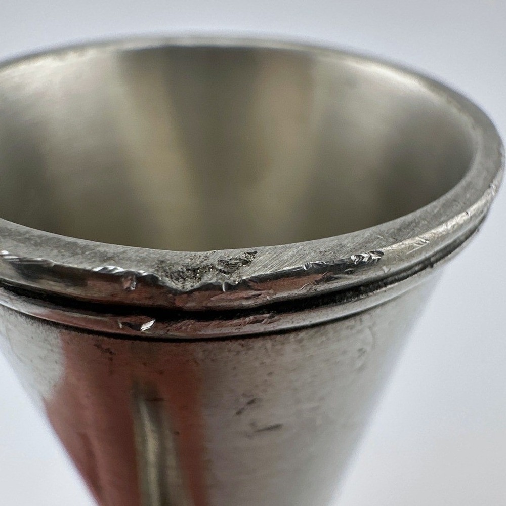 Vintage MMA Candle Snuffer Silver Pewter 1990 Engraved Heraldic Crest Handle - Picture 9 of 9